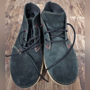 Crocs Men’s Thompson Desert Dark Gray Suede Lace-Up Boots Size 8